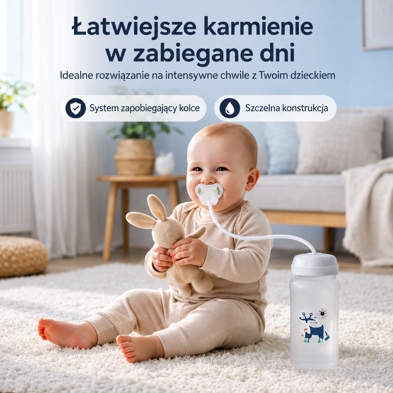 Hands-Free Baby Bottle 240ml